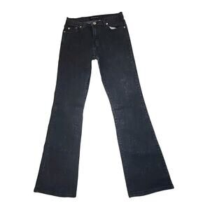 Buffalo David Bitton Size 29 Dark Denim Glitter Sparkling Boot Cut Jeans Y2K‎